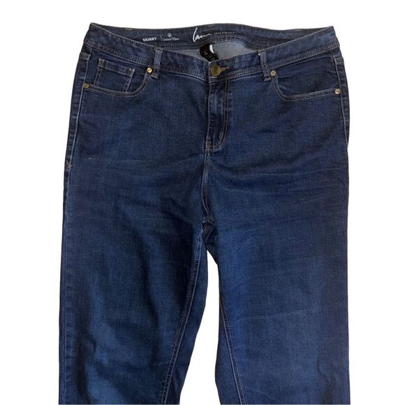 Lane Bryant Fit Genius Mid-Rise Skinny Jean - Dark Wash - Size 16 Long - Picture 6 of 6